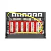 Patch-paneeli DELOCK Mini Desktop RJ45 6-porttia Cat.6A suojattu, metalli, musta, 80×22×125 mm
