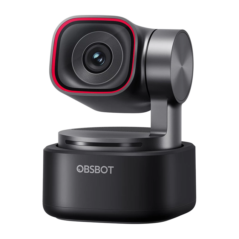 Web-kamera Obsbot Tiny 3 PTZ 4K Obsbotilta — kompakti 4K-PTZ-kamera suoratoistoon ja kokouksiin