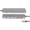 Erittäin ohut USB 3.2 -keskitin 2x USB-A, 8x USB-C, PD, 100W