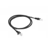 Verkkokaapeli LANBERG PCU5-10CC-0100-BK RJ-45 Cat5e, U/UTP, 1 m, musta