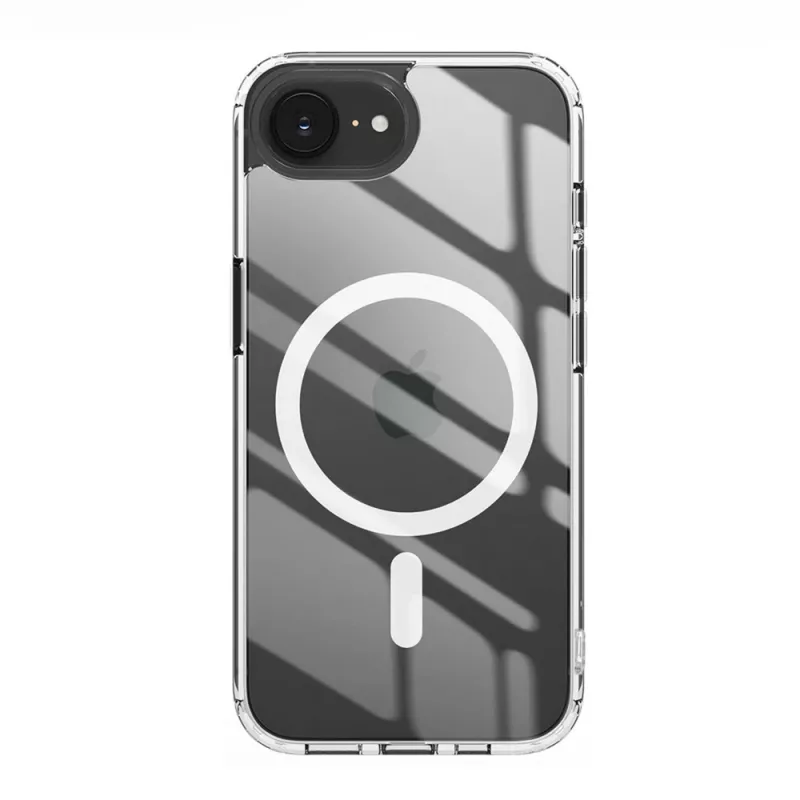 Nevox StyleShell SHOCKFlex - iPhone 16e/17e MagSafe-yhteensopiva läpinäkyvä