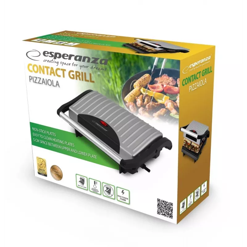 Esperanza Ekg005 sähköinen kontaktigrilli Pizzaiola Ekg005