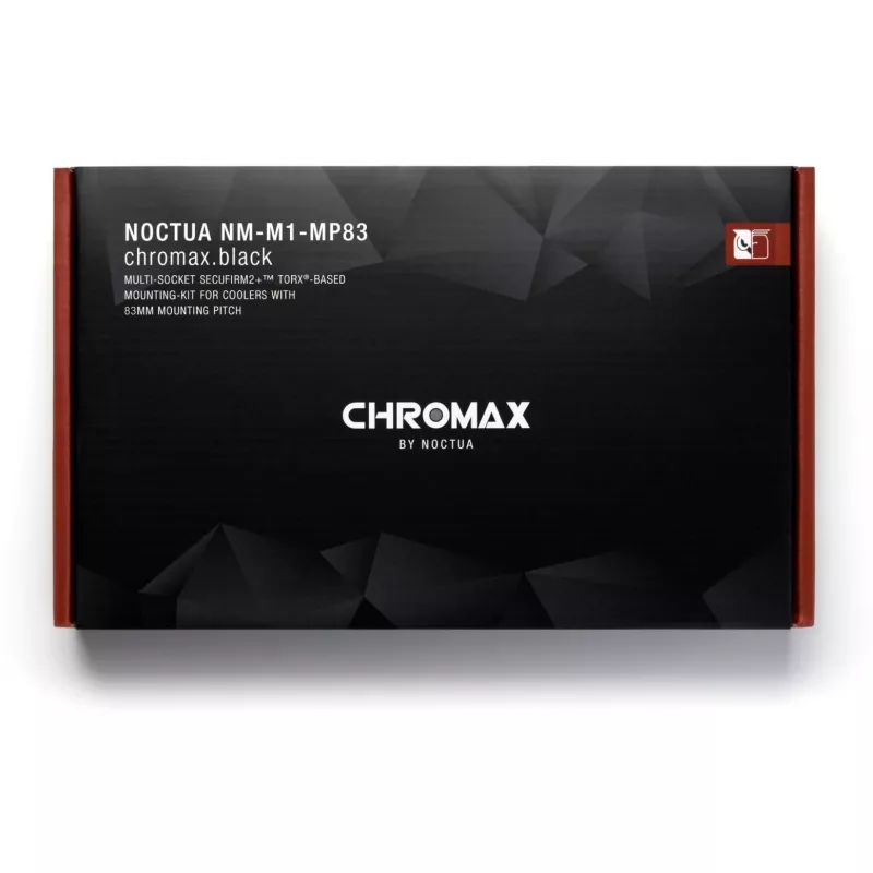 NM-M1-MP83 chromax.musta, asennus (musta)