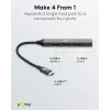 Goobay Slim 4-porttinen USB-keskitin, USB-C™–USB-A, USB 3.2 (74457)