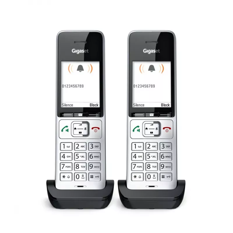 Gigaset COMFORT 500HX duo Analoginen/DECT-puhelin numeronäytöllä musta, hopea