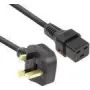 ACT virtakaapeli UK-pistoke – C19 IEC Lock musta 2 m PC1214 230 V 16 A