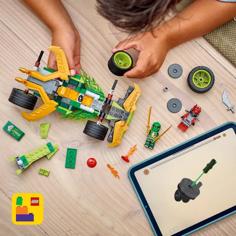LEGO-rakennussarja NINJAGO Lloyds Action Speedster 71828, 181 osaa, 2 minihahmoa, ikä 7+
