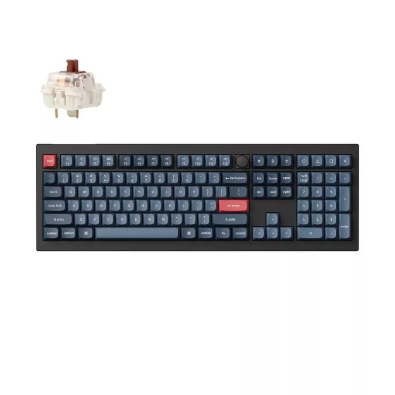 Näppäimistö Wrl V6 MAX/CARBON musta V6M-D3 Keychron