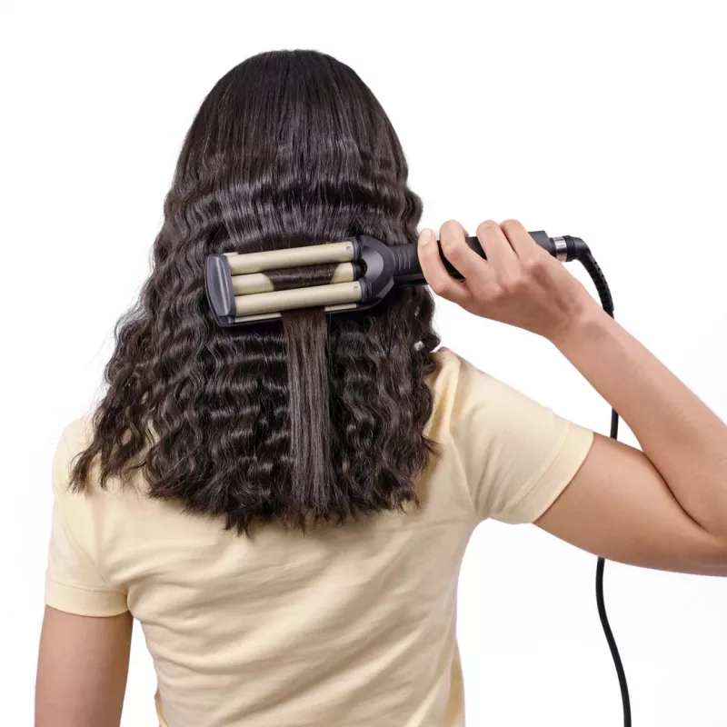 BaByliss C260E EasyWaves teksturointirauta Warm Black, Silver 70,9 (1,8 m)