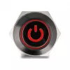 Painokytkin DELOCK 22013 16 mm 12 V musta