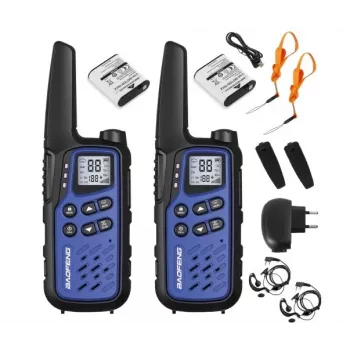 Walkie-talkie Baofeng BF-T25E sininen, 2 kpl