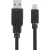 USB 2.0 kaapeli, USB-A uros > Mini-USB uros musta, 3,0 metriä, kaksinkertaisesti suojattu