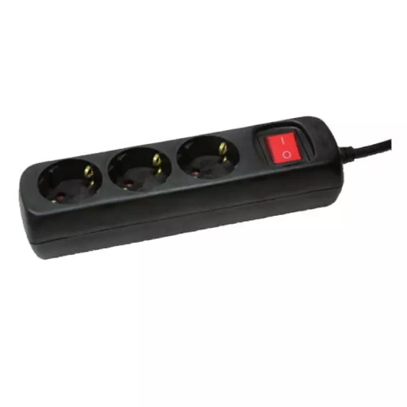 Jatkopistorasia LogiLink LPS206B 1,4 m 3 AC-pistorasiaa musta