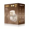 Elektroninen langaton rintapumppu neno VENTO Three-Phase, uudelleenladattava, kannettava, LCD-näyttö, 150 ml pullo, BPA-vapaa, beige