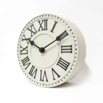 NeXtime kello 5187wi London pöytäkello, Ø16 cm, seinäkello, valkoinen/musta+B32