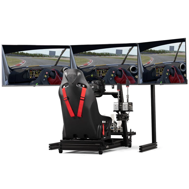 Next Level Racing Elite kolmen näytön jalusta -laajennus - Black Edition