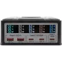 Multiport-laturi Exsys EX-1107 260W, musta, Multiport-Power-Delivery usealle laitteelle