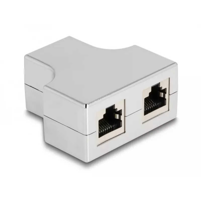 DeLOCK RJ45 jakaja T-adapteri 1 x RJ45 naaras - 2 x RJ45 naaras Cat.5e STP