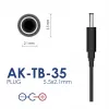 Akyga AK-TB-35 yleislaturi, 24 V, 2 A, 48 W, 5,5 x 2,1 mm, 1 m