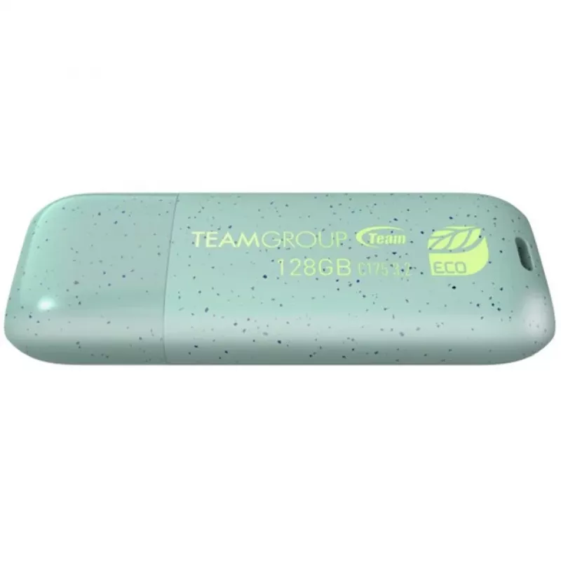USB-muistitikku Team Group C175 ECO 128 GB, USB-A 3.2 Gen 1, vihreä-harmaa