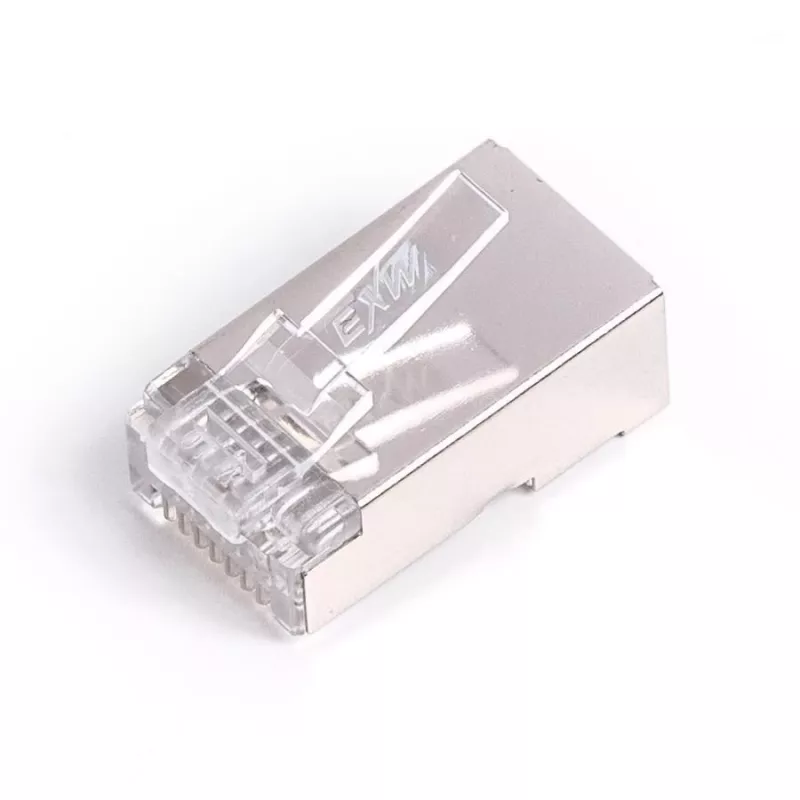 RJ45-liitin suojattu kat.6 universaali johdin/kaapeli 8P8C 100 kpl