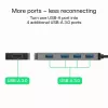 USB-keskitin Green Cell HUB-GC-A4A — 4-porttinen USB-A-3.0-keskitin