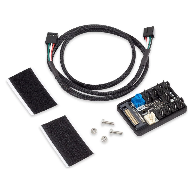 Aqua Computer SPLITTY9 ACTIVE aktiivinen jakaja jopa 9 PWM-tuulettimelle