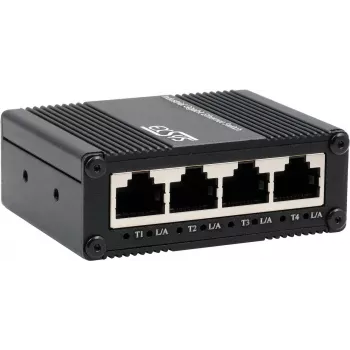Teollinen 5-porttinen gigabit-kytkin Exsys EX-62021 USB-C-virtalähteellä, hallitsematon