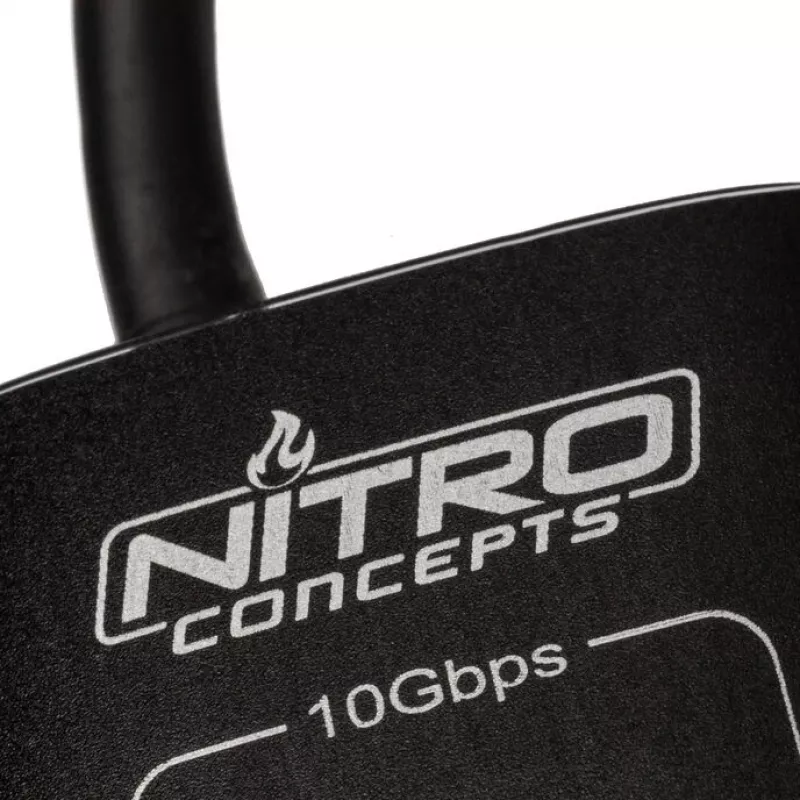 Nitro Concepts UH1, 10-porttinen hybridi-USB-keskitin, USB 3.2
