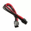 SilverStone 6-pin PCIe - 6-pin PCIe -kaapeli 250 mm - musta/punainen