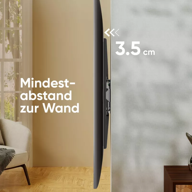 TV-lisävaruste seinäteline/55-100/SCHWARZ UF4-B Onkron