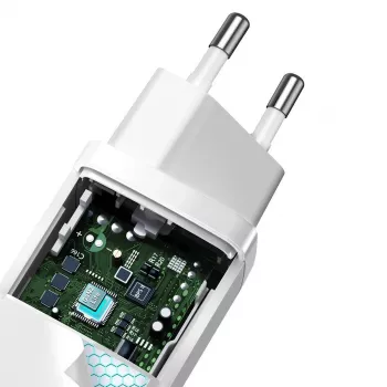 Laturi Baseus CCGAN2L-B02 sisäkäyttöön AC-pikalaturi 20V 1xUSB 1xType-C valkoinen
