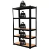 Topeshop varastohylly P9040 puutarhatyökaluhylly vapaasti seisova sinkitty teräs, MDF