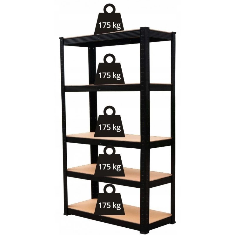 Topeshop varastohylly P9040 puutarhatyökaluhylly vapaasti seisova sinkitty teräs, MDF