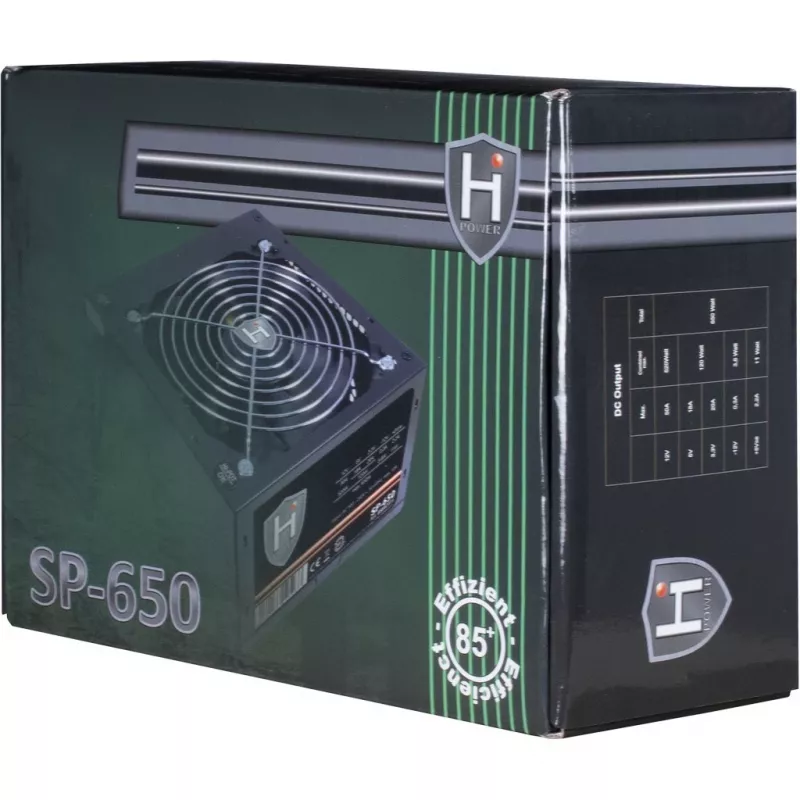 Virtalähde Inter-Tech HIPOWER SP-650 650 W