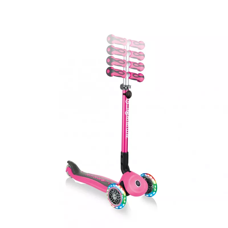 Globber | potkulauta | pinkki | Scooter Go Up Deluxe Lights