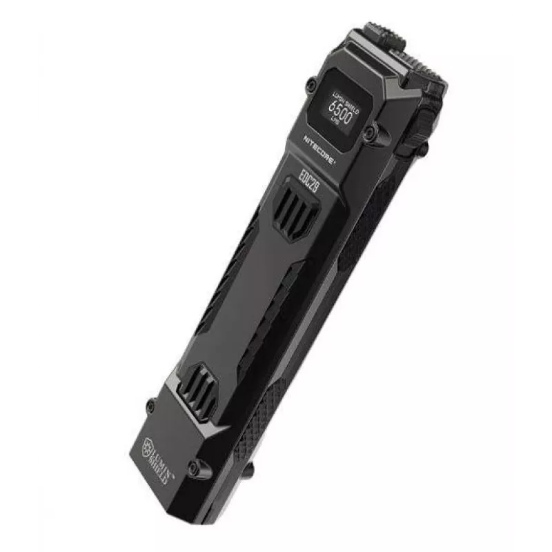 Käsivalaisin Nitecore EDC29 ruostumaton teräskotelo, 2 LEDiä, 15–6500 lm, IP54, USB ladattava