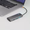 USB-C-keskitin Tellur TLL321061 PD 3.0 100W, HDMI-lähtö ja 3× USB 3.0 -liitäntää