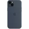 Silikonisuojakotelo Apple iPhone 14 Plus MagSafe Storm Blue