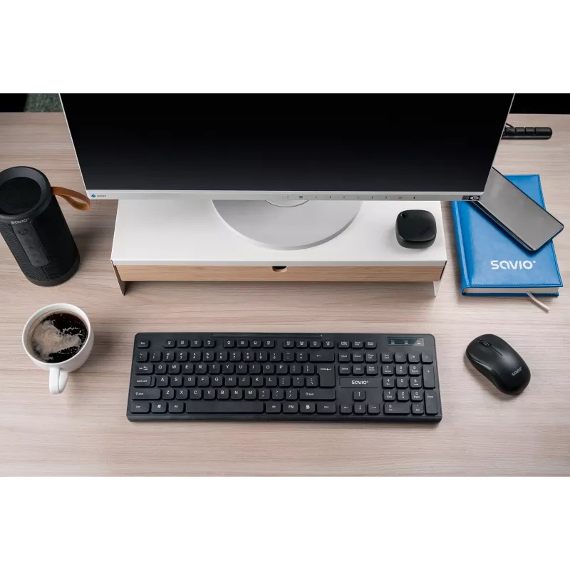 Savio KB-02 näppäimistö Home/Office USB QWERTY musta