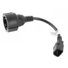 Lanberg CA-C14E-10CC-0018-BK virtakaapeli musta 0,18 m C14-liitin (CA-C14E-10CC-0018-BK)