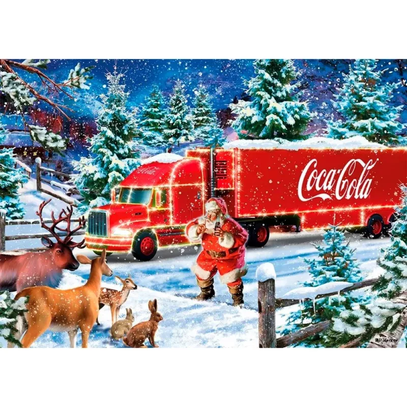 Palapeli Schmidt Spiele Coca Cola Christmas Truck 1000 palaa