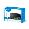 Verkkokytkin Cudy FS105D — 5-porttinen Fast Ethernet 10/100, 1 Gbit/s kytkentä, musta