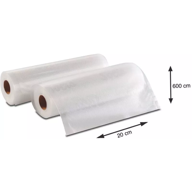 Solis Vac Rolls tyhjiöpakkauskoneen rullat 20 x 600 cm, 2 rullaa