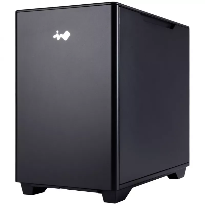 InWin A3 Mini Tower karkaistu lasi – musta