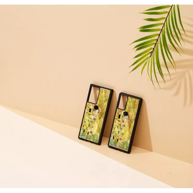 Suojakotelo iKins Samsung Galaxy Note 20:lle – musta Kiss-kuvio