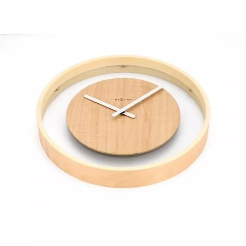NeXtime kello 3046 Wood Loop, Ø30 cm, seinäkello, puu
