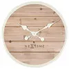 NeXtime kello 3134wi Plank, Ø50 cm, seinäkello, valkoinen