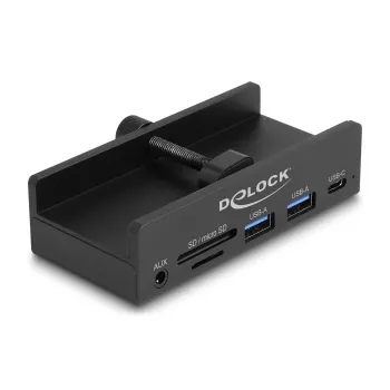 DeLOCK 64285 USB 2.0 Type-A -keskitin 5000 Mbit/s musta