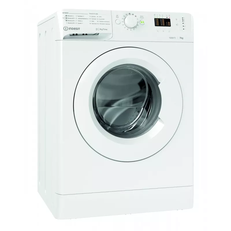 Pesukone INDESIT MTWA71252WPL 7 kg, edestä täytettävä, energialuokka E